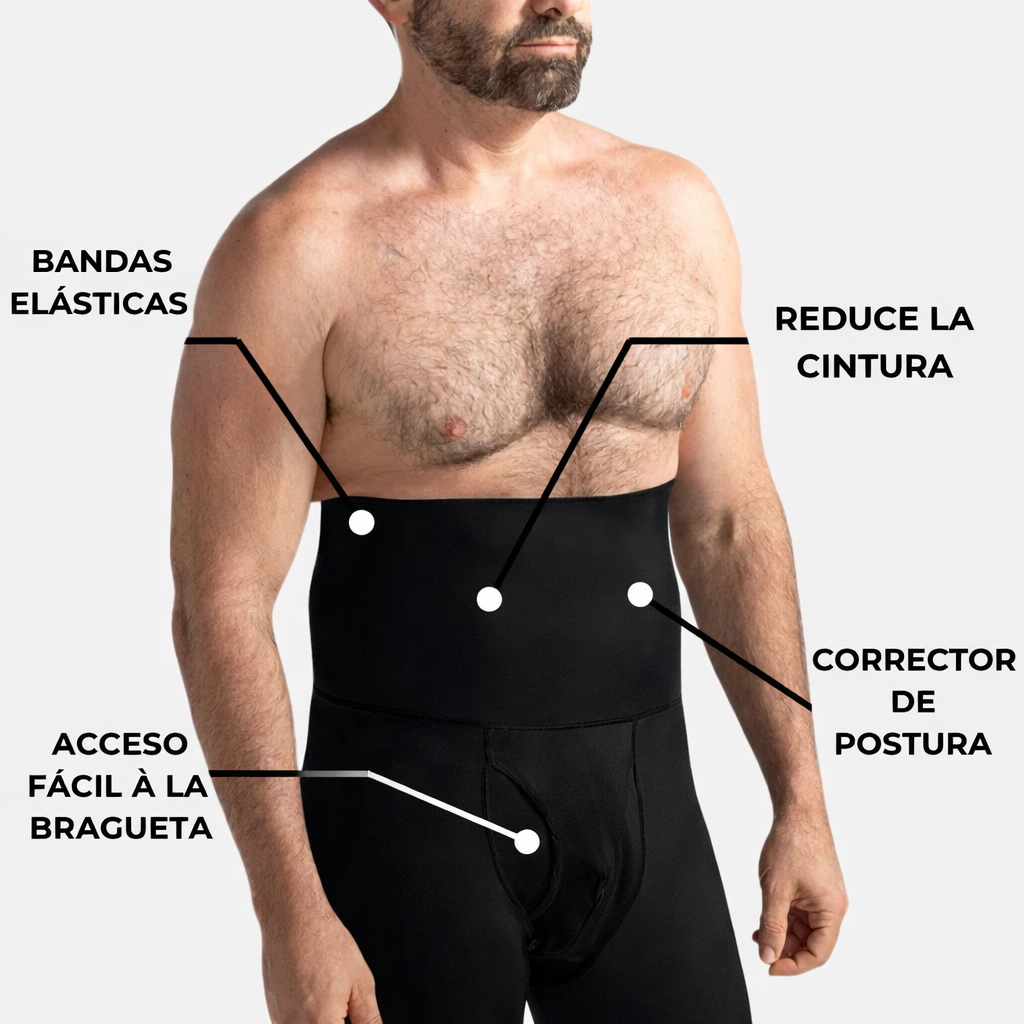 Boxer Sin Costuras Hombre - Control de Abdomen Cintura Alta