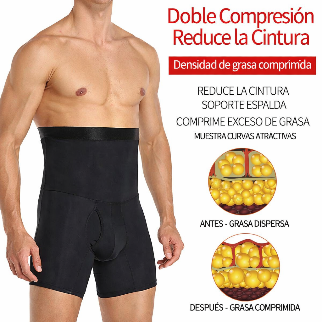 Bóxer Sin Costuras Hombre - Control de Abdomen Cintura Alta