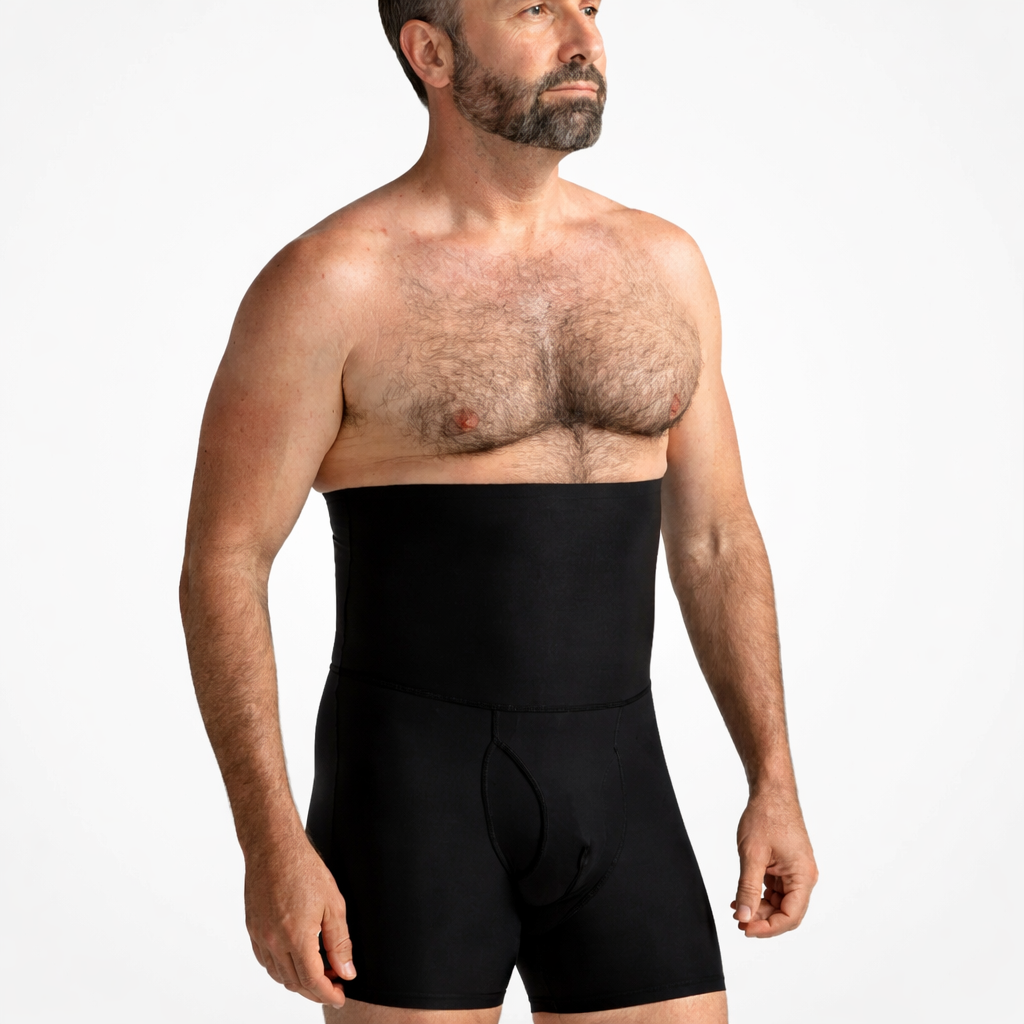 Bóxer Sin Costuras Hombre - Control de Abdomen Cintura Alta