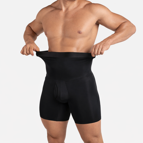 Bóxer Sin Costuras Hombre - Control de Abdomen Cintura Alta